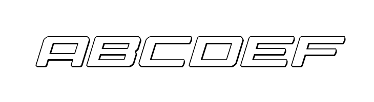 Phoenicia 3D Italic  Free Fonts Download