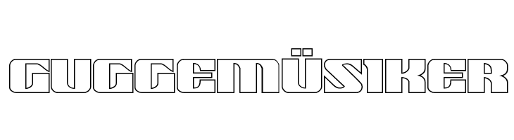 21 Gun Salute Outline  Free Fonts Download