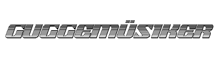 21 Gun Salute Chrome Italic  Free Fonts Download