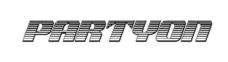 21 Gun Salute Chrome Italic  Free Fonts Download