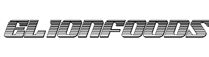 21 Gun Salute Chrome Italic  Free Fonts Download