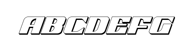 21 Gun Salute 3D Italic  Free Fonts Download