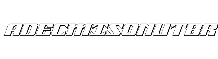 21 Gun Salute 3D Italic  Free Fonts Download