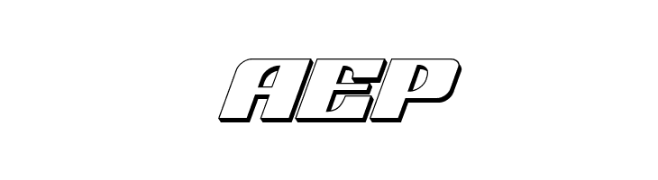 21 Gun Salute 3D Italic  Free Fonts Download