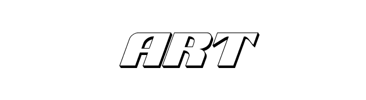 21 Gun Salute 3D Italic  Free Fonts Download