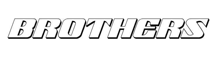 21 Gun Salute 3D Italic  Free Fonts Download