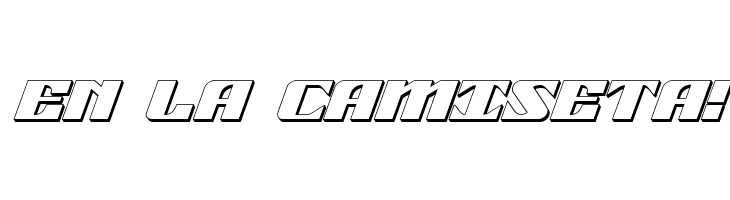 21 Gun Salute 3D Italic  Free Fonts Download