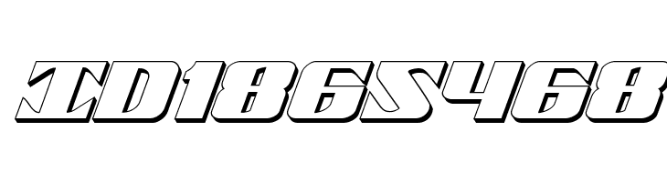 21 Gun Salute 3D Italic  Free Fonts Download