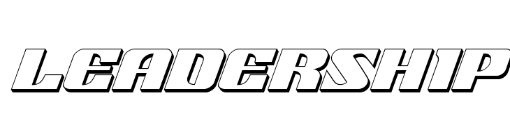 21 Gun Salute 3D Italic  Free Fonts Download