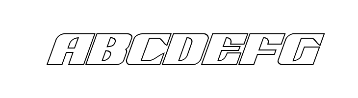 21 Gun Salute Outline Italic  Free Fonts Download