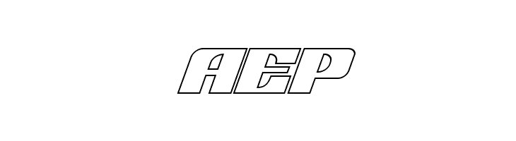 21 Gun Salute Outline Italic  Free Fonts Download