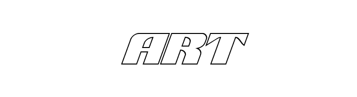21 Gun Salute Outline Italic  Free Fonts Download