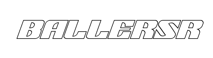 21 Gun Salute Outline Italic  Free Fonts Download