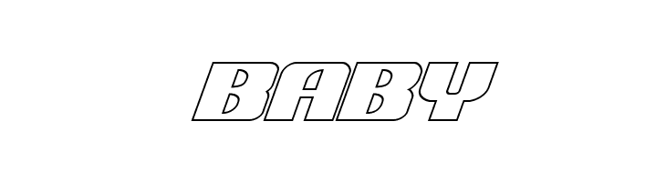 21 Gun Salute Outline Italic  Free Fonts Download