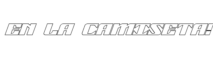 21 Gun Salute Outline Italic  Free Fonts Download