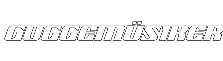 21 Gun Salute Outline Italic  Free Fonts Download