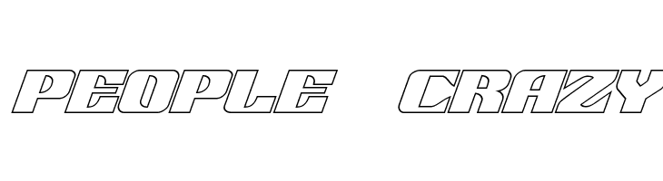 21 Gun Salute Outline Italic  Free Fonts Download