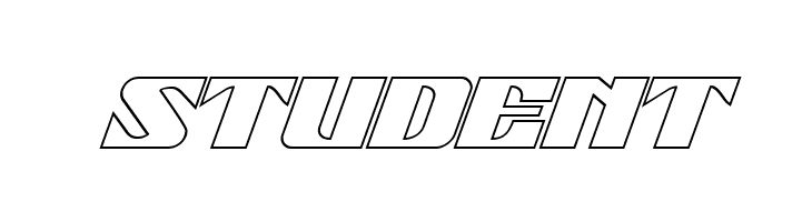 21 Gun Salute Outline Italic  Free Fonts Download