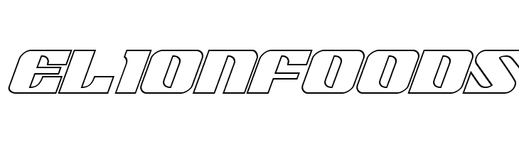 21 Gun Salute Outline Italic  Free Fonts Download