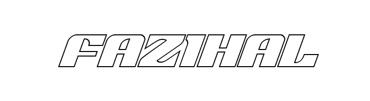 21 Gun Salute Outline Italic  Free Fonts Download