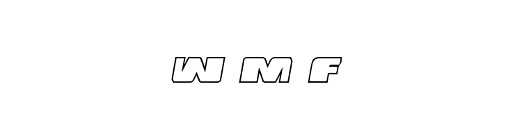 Police Cruiser Outline Italic  Free Fonts Download