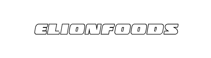 Police Cruiser Outline Italic  Free Fonts Download