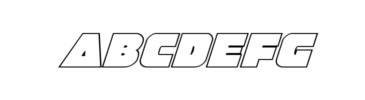 Jedi Special Forces Outline Italic  Free Fonts Download