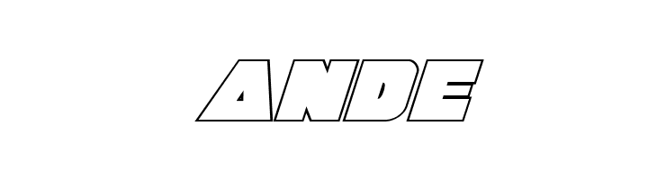 Jedi Special Forces Outline Italic  Free Fonts Download