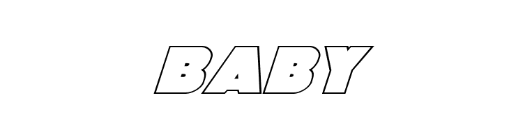 Jedi Special Forces Outline Italic  Free Fonts Download