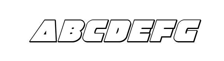 Jedi Special Forces 3D Italic  Free Fonts Download