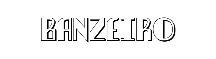 Nathan Brazil 3D Regular  Free Fonts Download