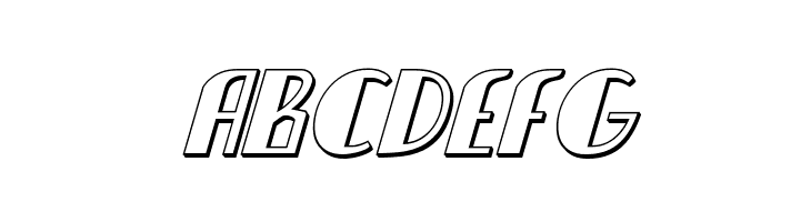 Nathan Brazil 3D Italic  Free Fonts Download