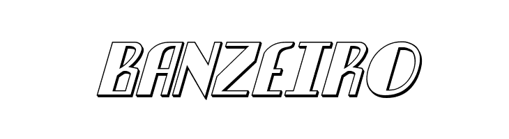 Nathan Brazil 3D Italic  Free Fonts Download