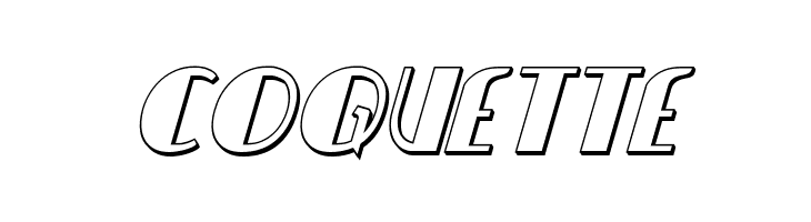 Nathan Brazil 3D Italic  Free Fonts Download