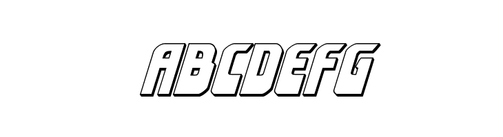 Eldebaran 3D Italic  Free Fonts Download