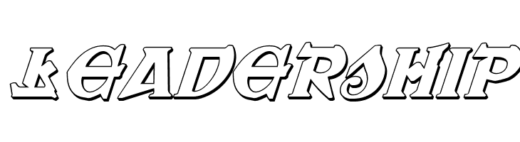 War Priest 3D Italic  Free Fonts Download