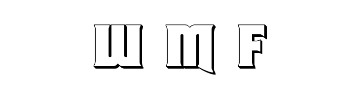 Union Gray 3D  Free Fonts Download