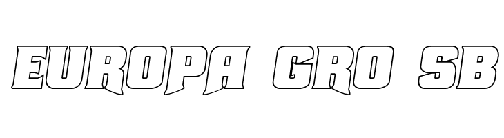 Union Gray Outline Semi-Italic  Free Fonts Download
