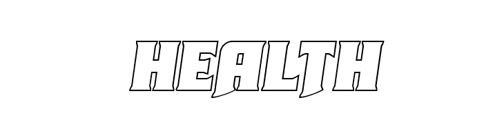 Union Gray Outline Semi-Italic  Free Fonts Download