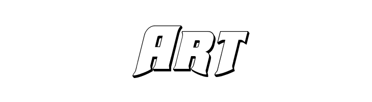 Union Gray 3D Italic  Free Fonts Download