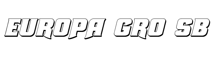 Union Gray 3D Italic  Free Fonts Download