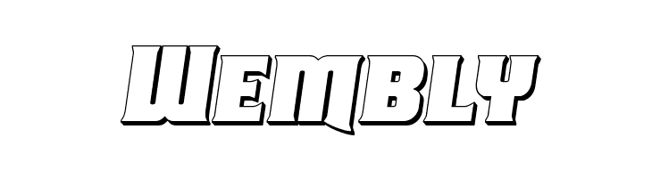 Union Gray 3D Semi-Italic  Free Fonts Download