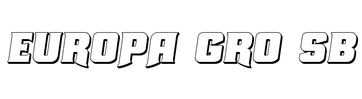 Union Gray 3D Semi-Italic  Free Fonts Download