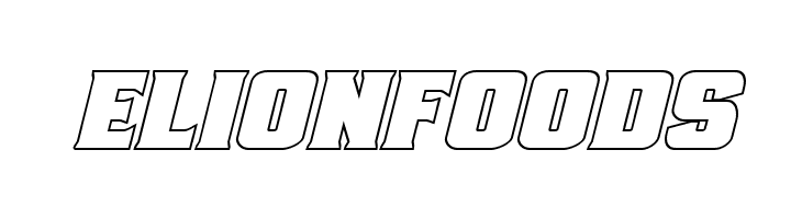 Union Gray Outline Italic  Free Fonts Download