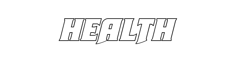 Union Gray Outline Italic  Free Fonts Download