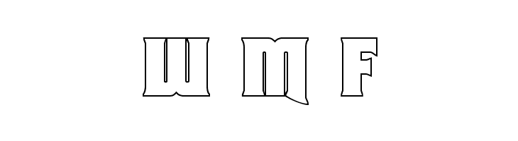 Union Gray Outline  Free Fonts Download
