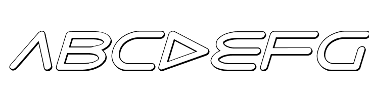 8th Element 3D Italic  Free Fonts Download