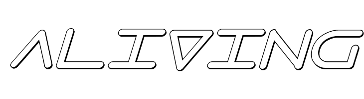 8th Element 3D Italic  Free Fonts Download