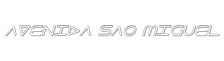 8th Element 3D Italic  Free Fonts Download