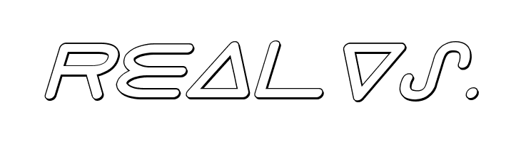 8th Element 3D Italic  Free Fonts Download